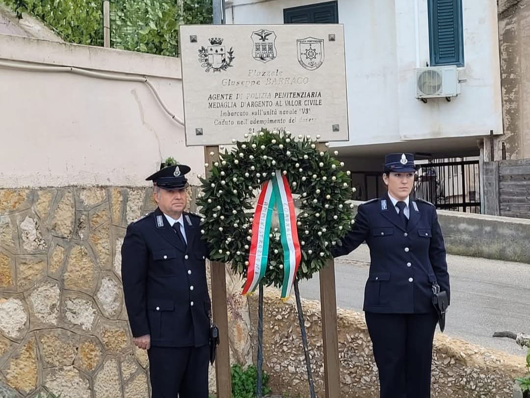 Favignana ricorda l’agente di Polizia Penitenziaria Giuseppe Barraco