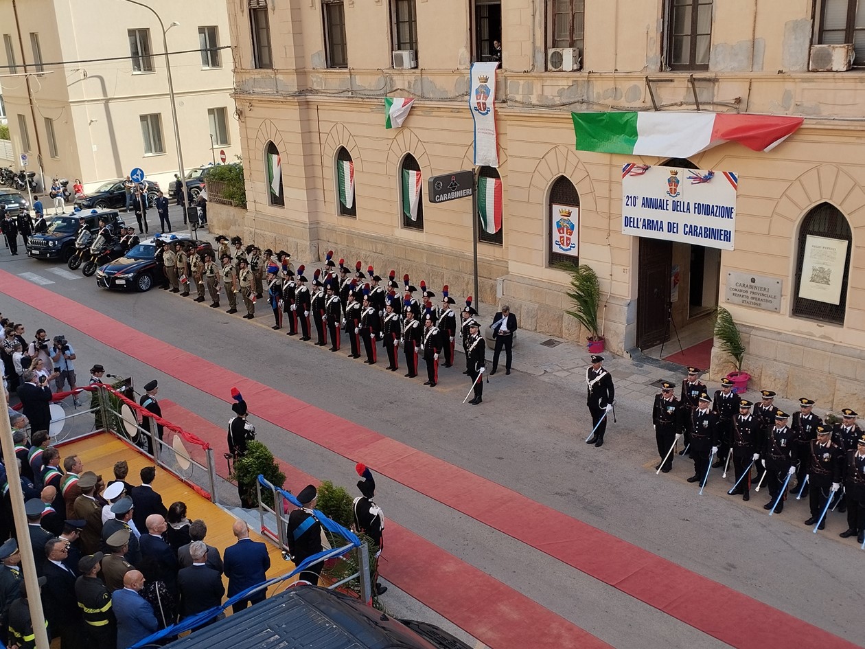 Il sindaco Forgione alle celebrazioni per il 210° anniversario della fondazione dell'Arma dei Carabinieri 