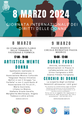 Giornata internazionale della Donna, due appuntamenti a Favignana per omaggiare la diversità femminile 