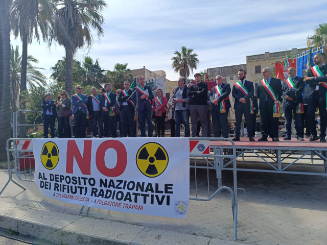 Mobilitazione contro la realizzazione di un deposito nazionale di rifiuti radioattivi nel trapanese